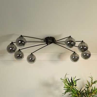 Glass Semi Flush Mount