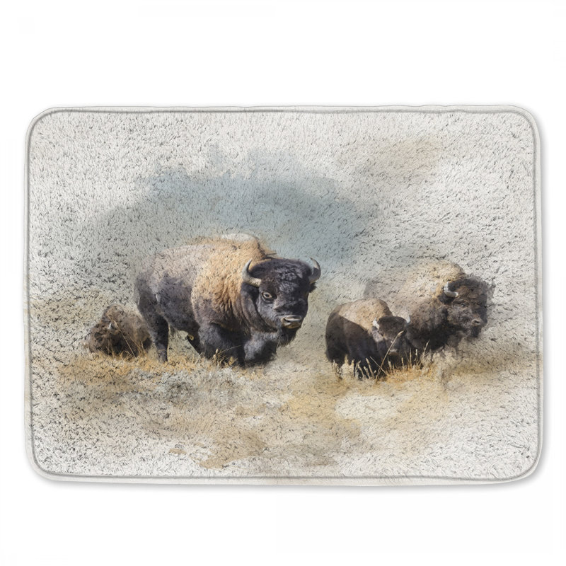 Tapis de bain Bison, L 34 po x L 21 po