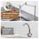 CASAINC Pot Filler Kitchen Faucet with 2 Handle