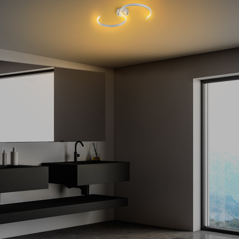 Chriselle LED Flush Mount, White