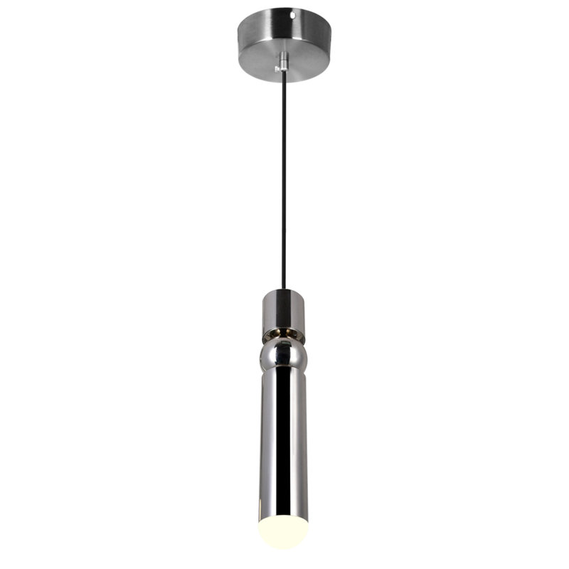 Mini luminaire suspendu 1 lumière DEL moderne pour cuisine, salle à manger, salon - DEL intégrée - hauteur de suspension réglable