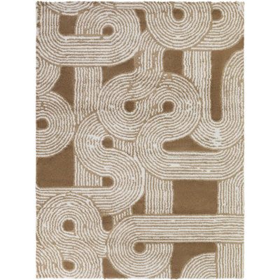 Hadleigh Rust Art Deco Arches Area Rug