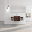 Meuble-lavabo à fermeture en douceur 48 po avec lavabo et deux petites tablettes de rangement-129437861