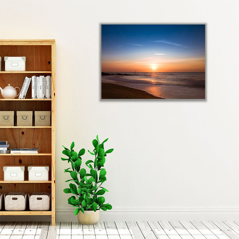 «Sea contre Sky At Sunrise 2», reproduction d'art sur toile, H 18 po x l 24 po
