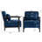 26.6'' Wide Corduroy Upholstered Accent Chair With An Extra Pillow-1159752285
