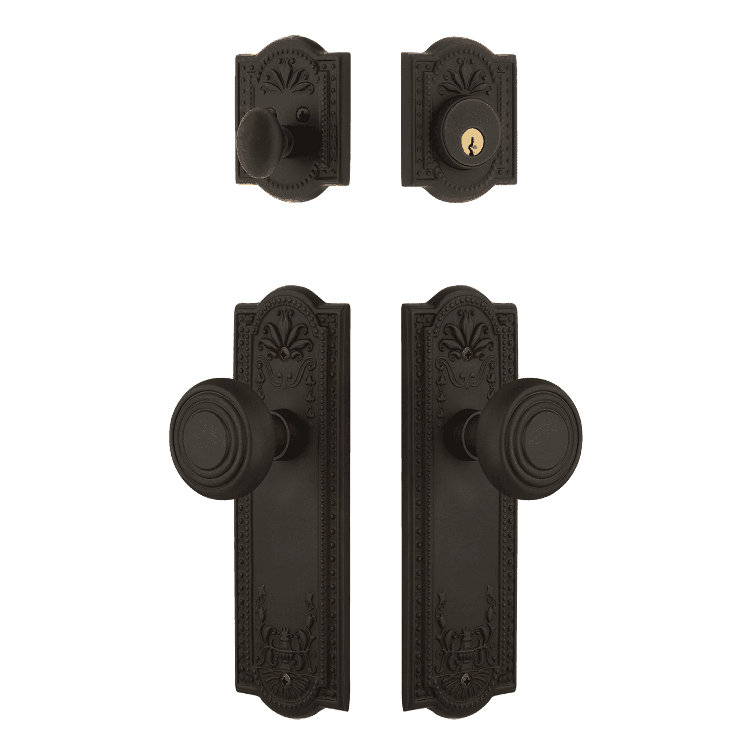 Nostalgic Warehouse Meadows Entry Set with Deco Knob