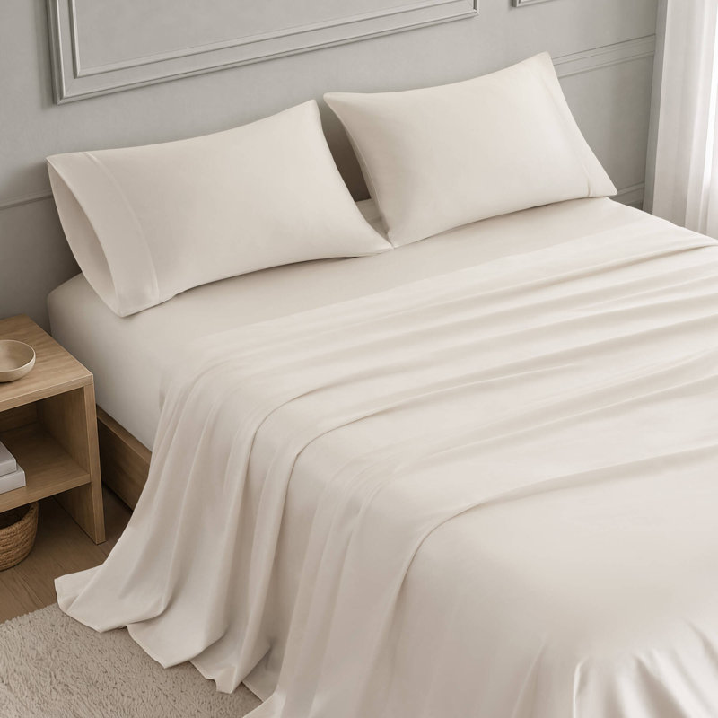 Ensemble de draps en coton Tencel, Queen, Tofu