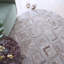 Cowhide Geometric Area Rug in Lilac Ash-66296499