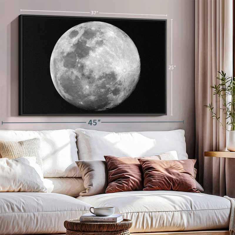 " Simple Moon Wall Art ", 9" H x 13" W