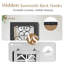 Appliques murales rustiques en forme de bougie rustique - ensemble de deux appliques murales rétro en bois noir pour petite maison