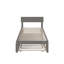 Lit plateforme avec lit gigogne en bois massif Farrah de Three Posts ™-49622934-49622930