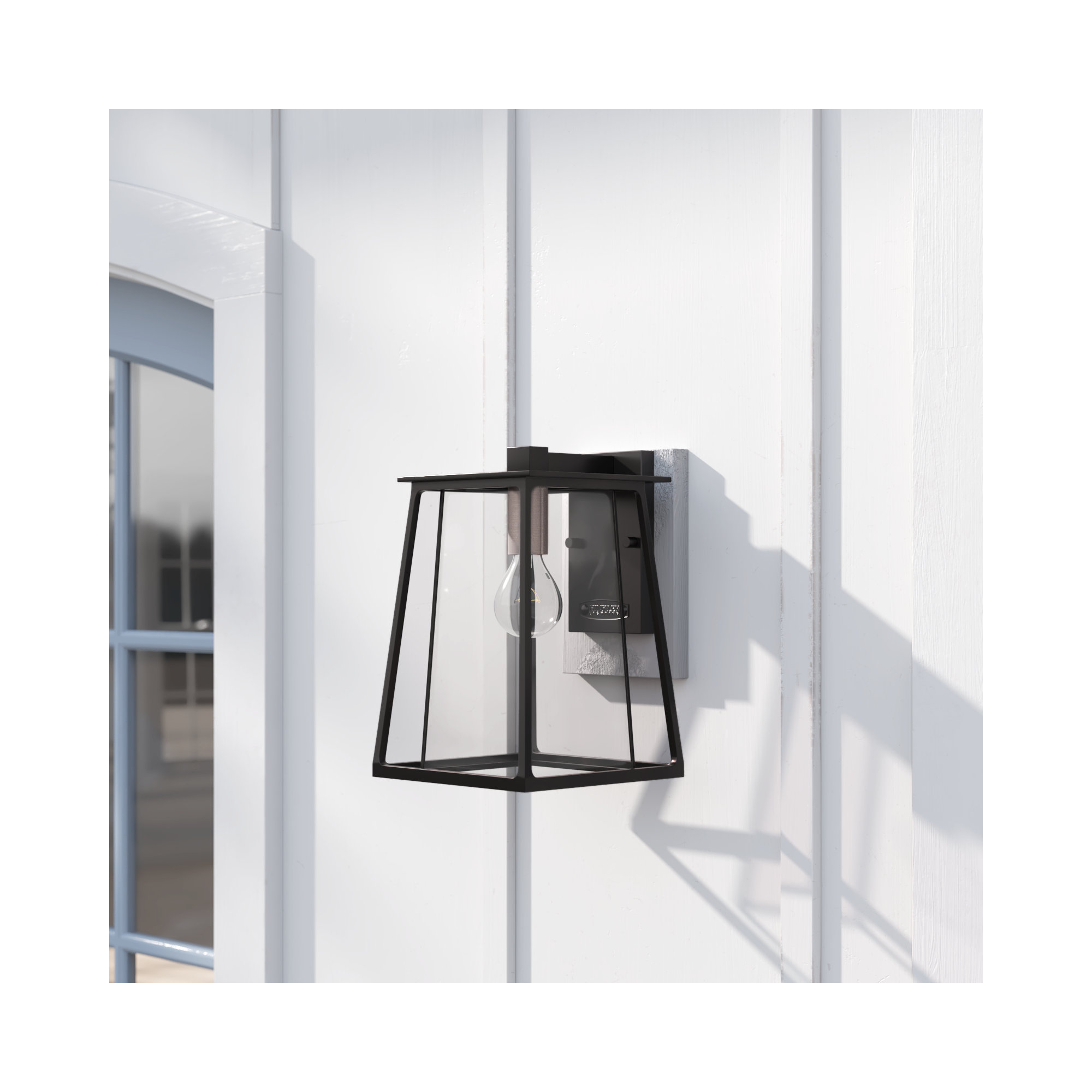 Becket Single Light Bell Outdoor Wall Light, 12.3" H x 8.3" W x 9.3" D