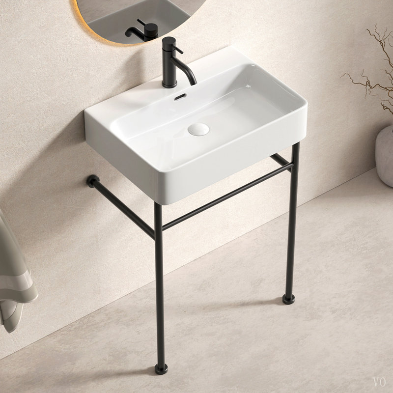 Lavabo de salle de bain autoportant 24 po * 16,5 po * 34,65 po