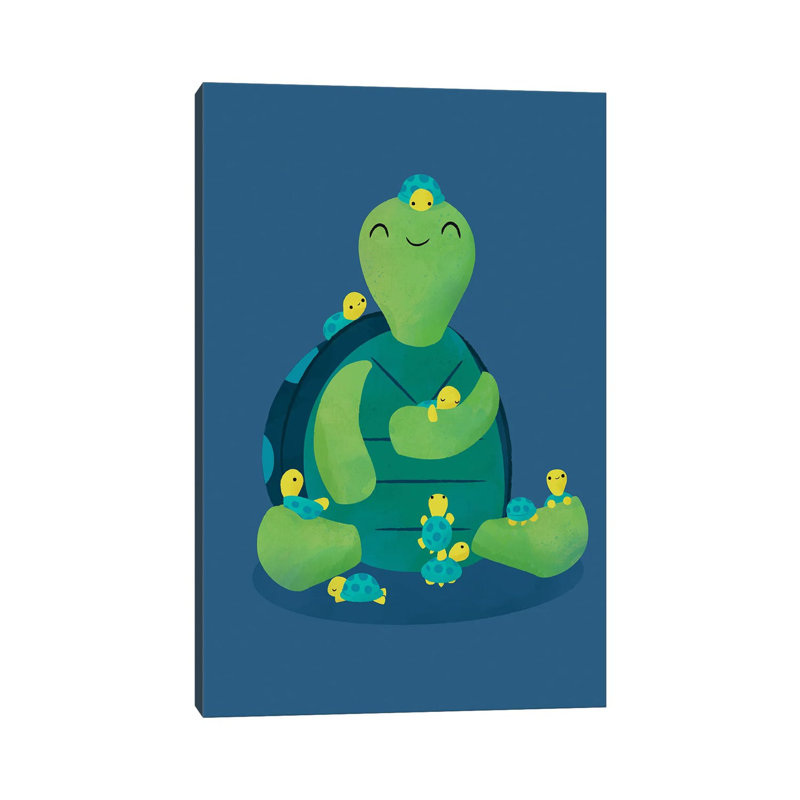 Turtle Mama 1 Piece Wrapped Canvas Wall Art, 66.04 cm H x 45.72 cm W x 1.91 cm D