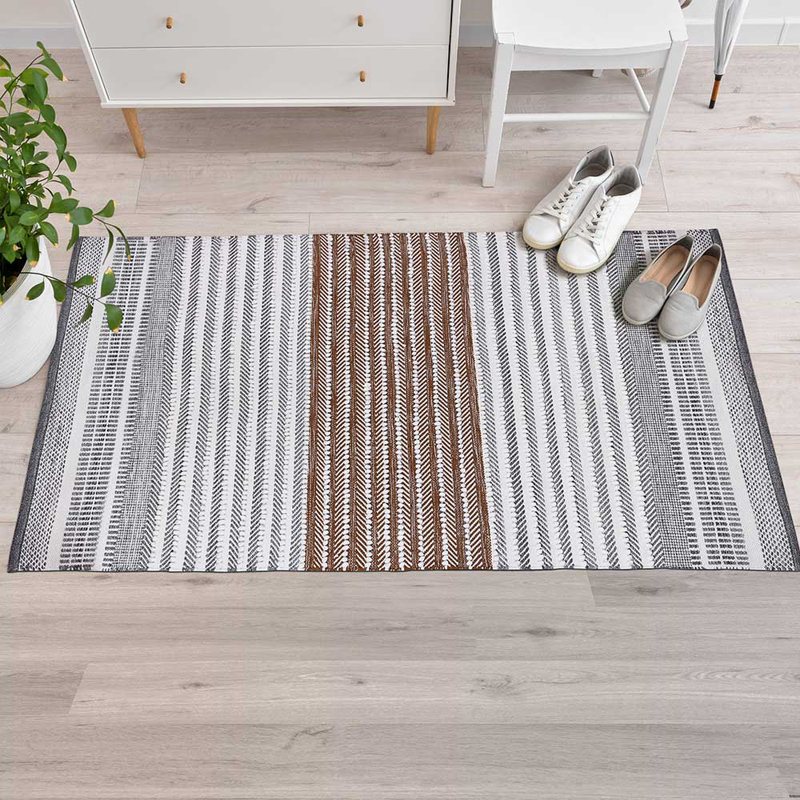 Striped Rug, Rectangle 2'5" x 8'