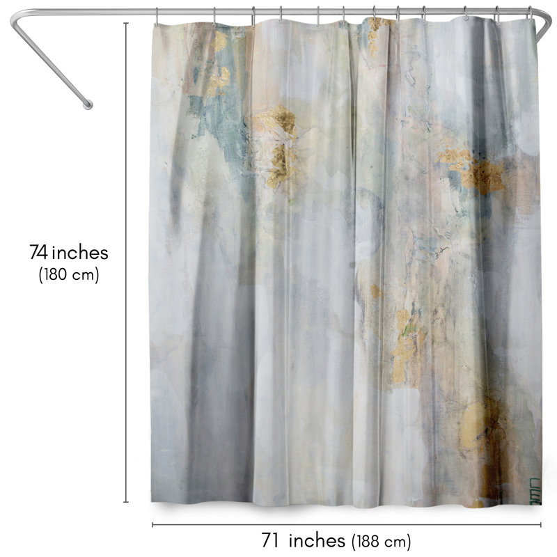Focus abstrait sur le rideau de douche par Christine Olmstead