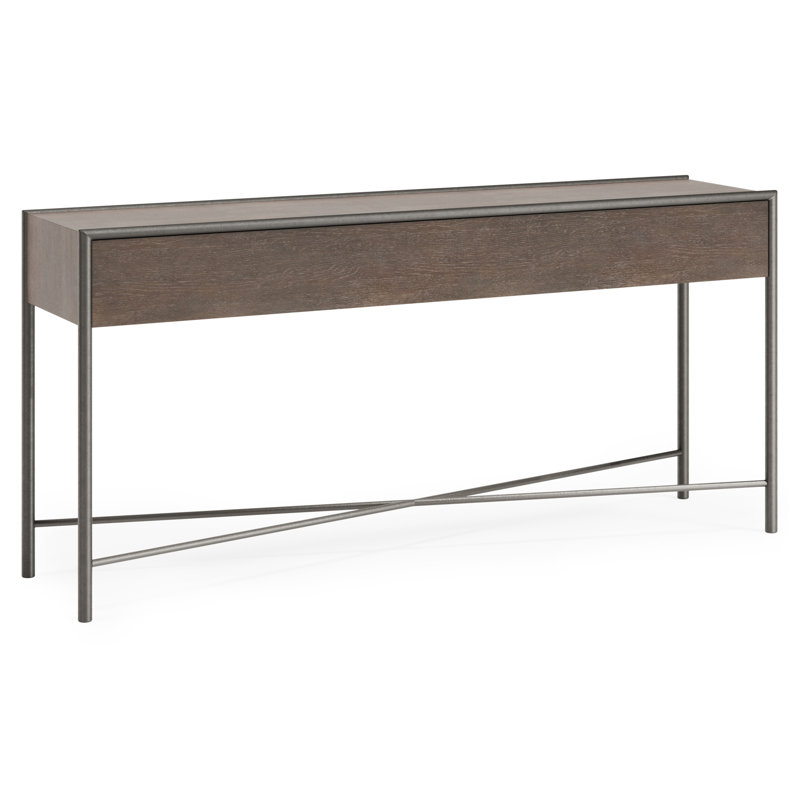 Bernhardt Outline Console Table, Brown Wood, Brown Wood