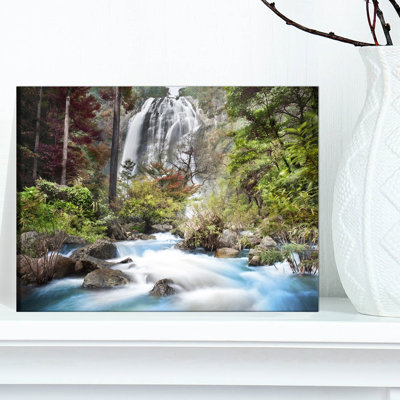 « blue klonglan cascade », impression sur toile
