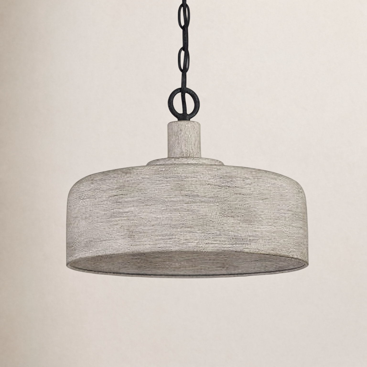 Dellar Dimmable Dome Single Light Pendant, Weathered Gray