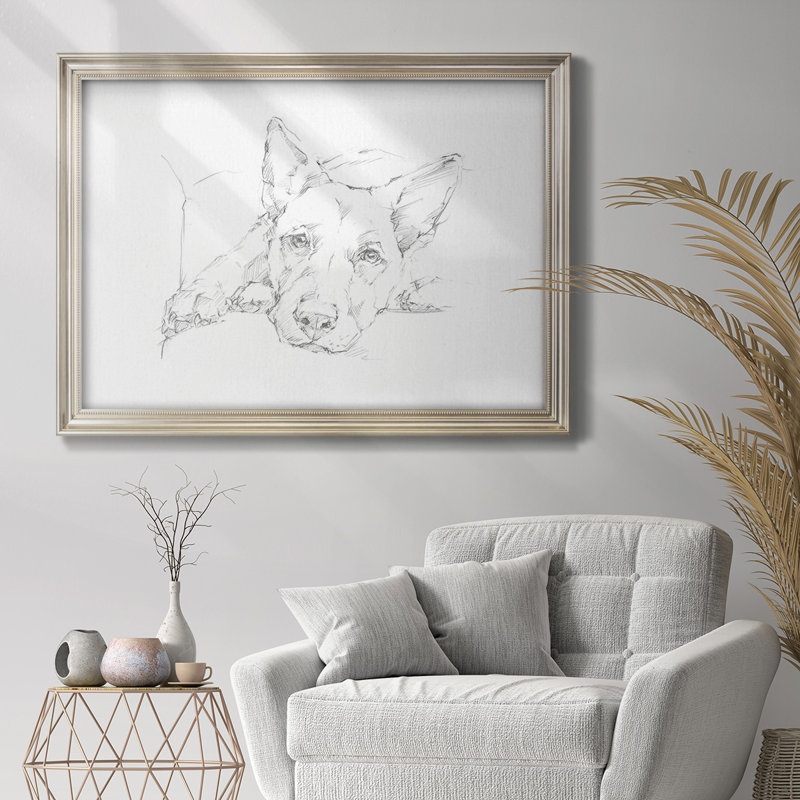 " Lazy Dog IV ", 25" W x 21" H