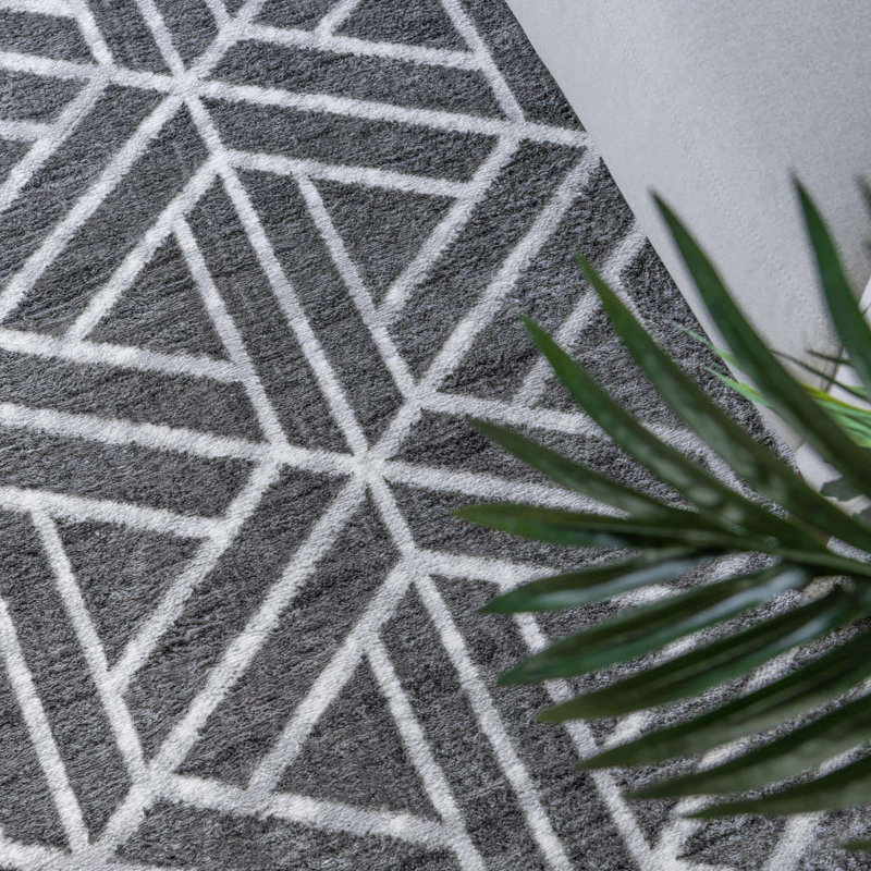 Quercioli Geometric Indoor Rug, Square 5'3"