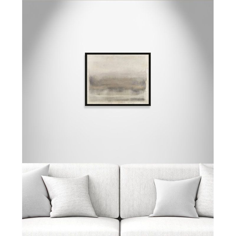 Équilibre équilibré II - reproduction de paysage par Irena Orlov, Toile avec cadre, L 21,5 po x H 17,5 po, Flottant espresso
