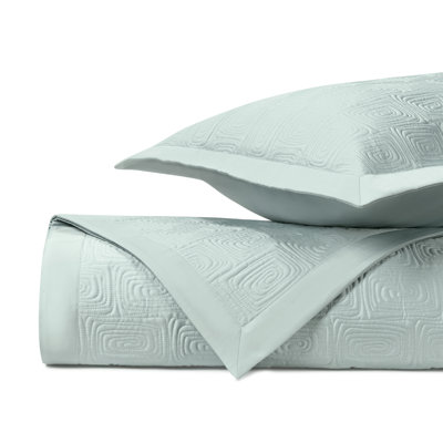 Maze Quilted Sateen Coverlet Set