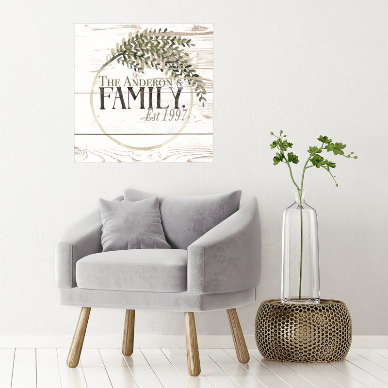 Décalcomanie murale personnalisée campagne sign i, H 30 po x l 30 po, Oui