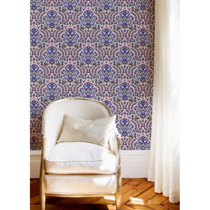 Nomad Ottoman Small 10' L x 24" W Wallpaper Roll, Grays, Premium Paper