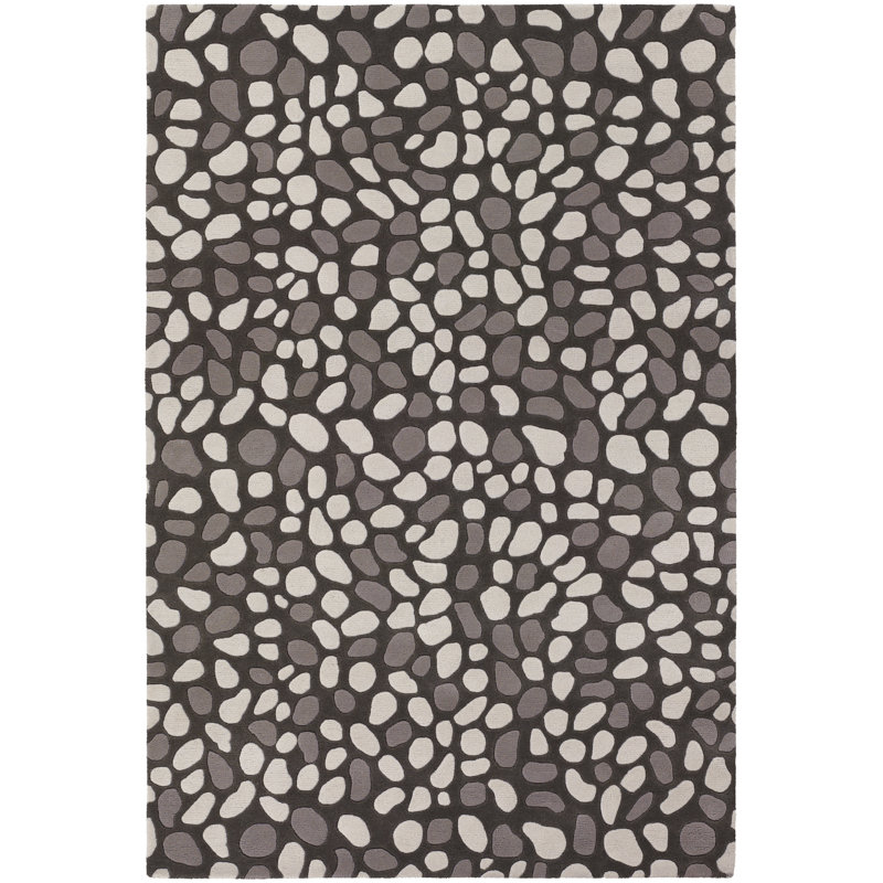 Inhabit Designer Gray Area Rug, 5' x 7'6"