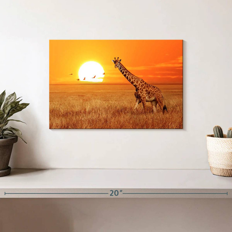 Big Sunset Giraffe, H 8 po x l 12 po