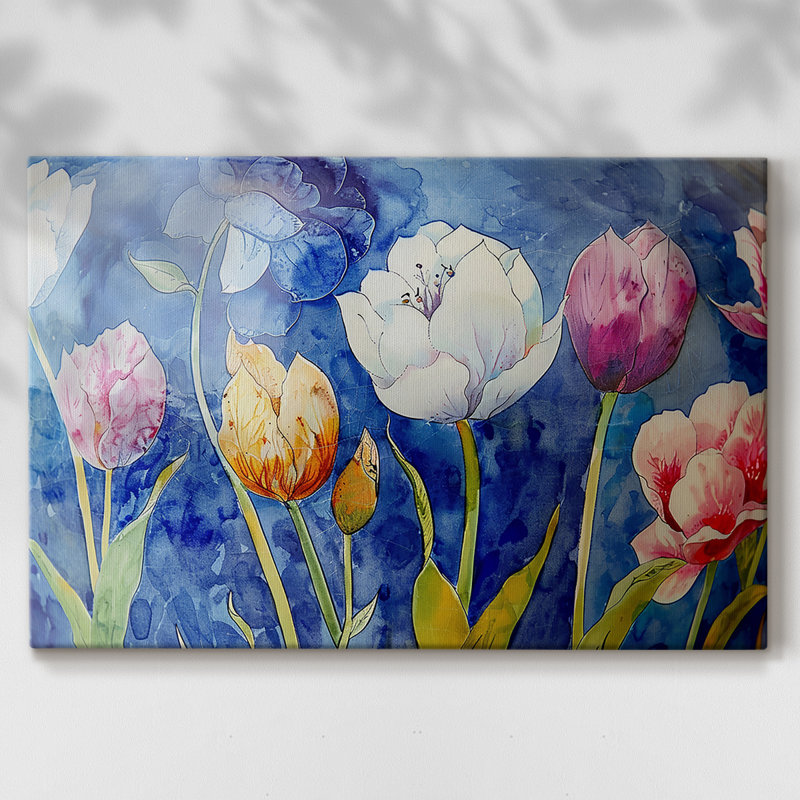 Série Floral-Lxxv -Galerie enveloppée Cavas, 24 x 36
