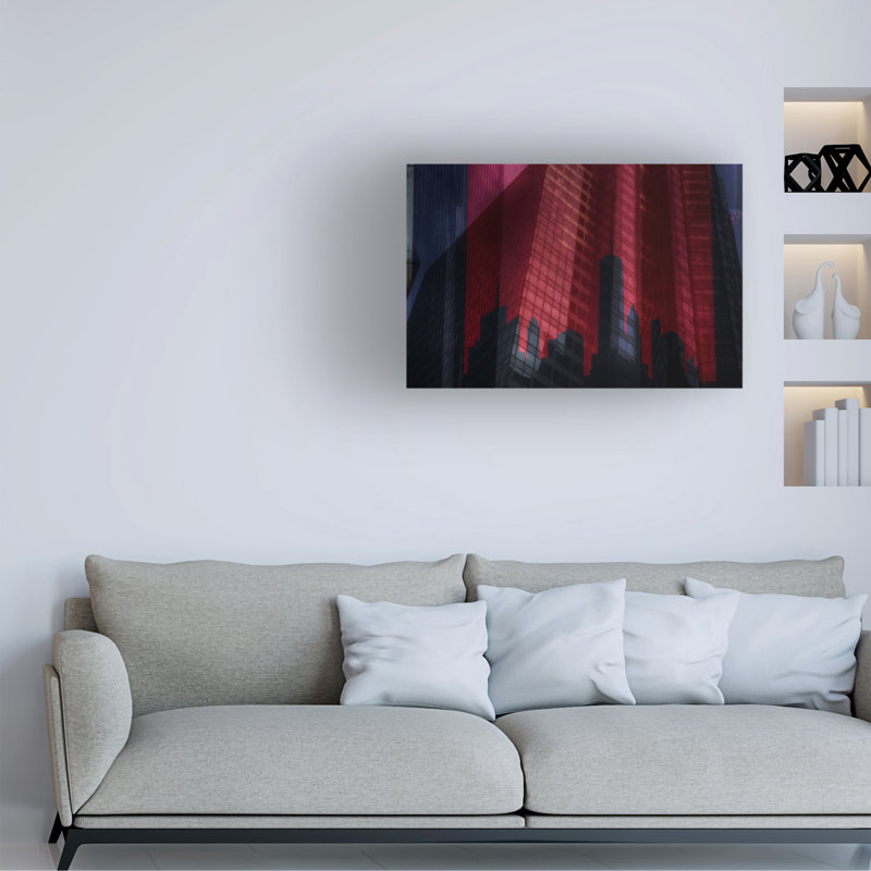 Art sur toile «Fadwa Rouhana quand Manhattan», H 12 po x l 19 po