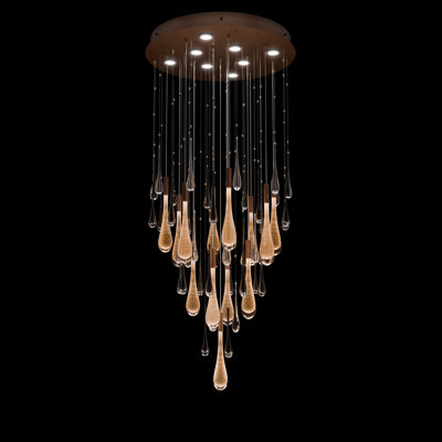 Luminaire suspendu rond l 32 po Rain