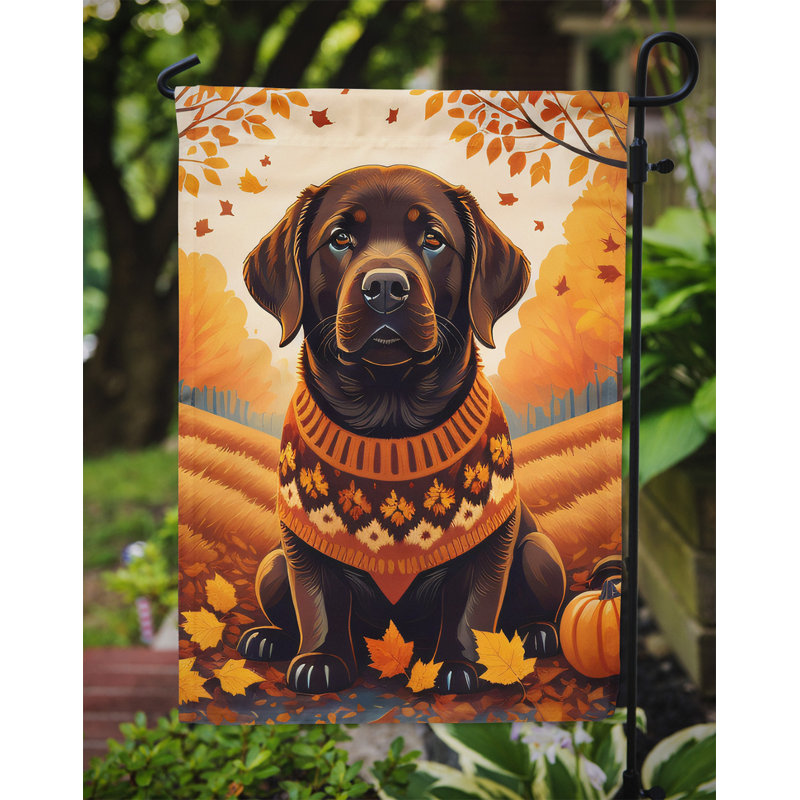 Drapeau de jardin à 2 côtés en polyester 16 x 11 po