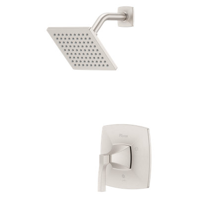 Ensemble de garniture de douche Holliston en nickel brossé anti-taches Holliston