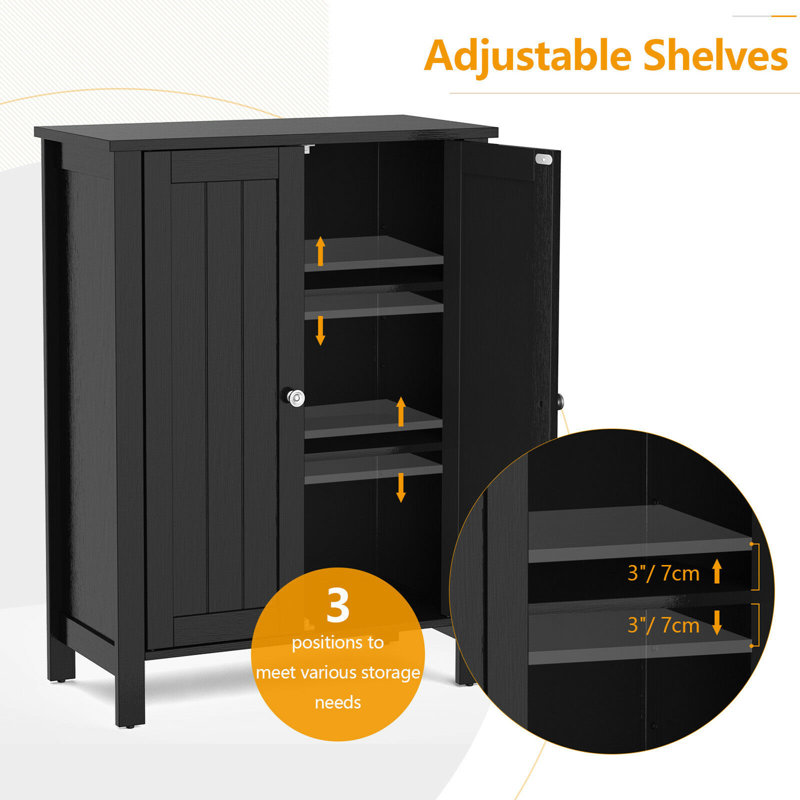 Bathroom Cabinet, Black