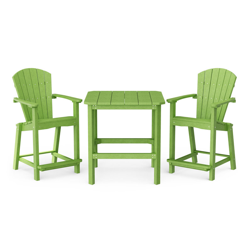 Ensemble de comptoir 3 pièces Classic, Vert citron