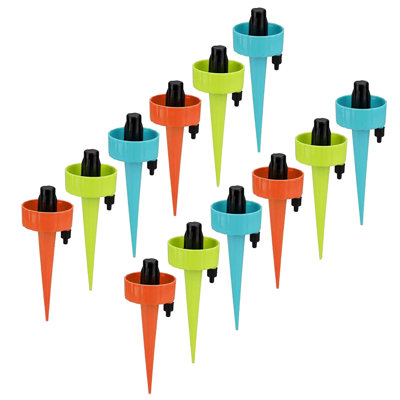 Adjustable Sprinkler Plant Self Watering Spikes Stakes System Plant Waterer 12Pcs