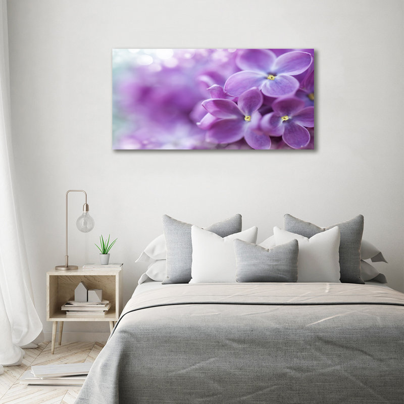 Lilac Flowers - Wrapped Canvas Print