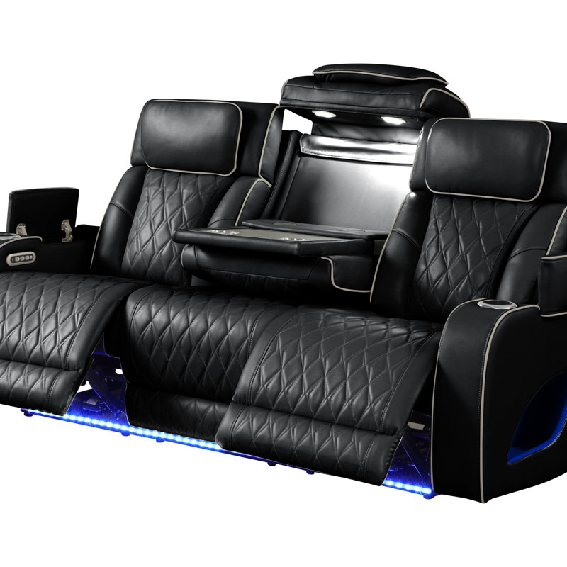 Ensemble de salon inclinable 2 pièces Fortuner avec cadre en bois et fonction de massage pour un confort ultime