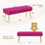 Banc rembourré en velours Chereese-915414880