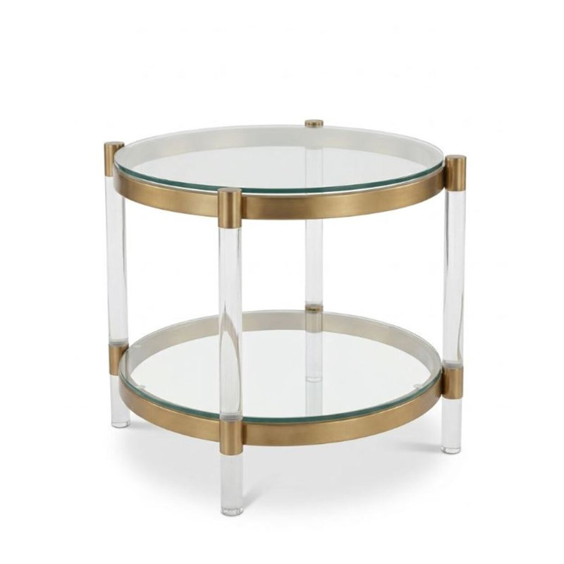 Table d'appoint en verre Francis