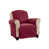 100 % polyester bourgogne