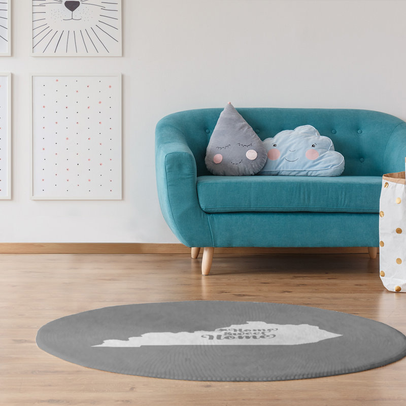 Tapis en poly-chenille louisville à la maison, Rond 5 pi