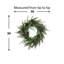 30" Snowy Evergreen Holiday Wreath with Pinecones