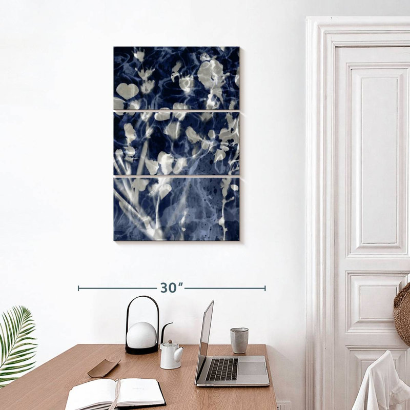Avery minuit indigo nature III, H 32 po x l 20 po