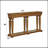 Garrison Oak Finish Console Table