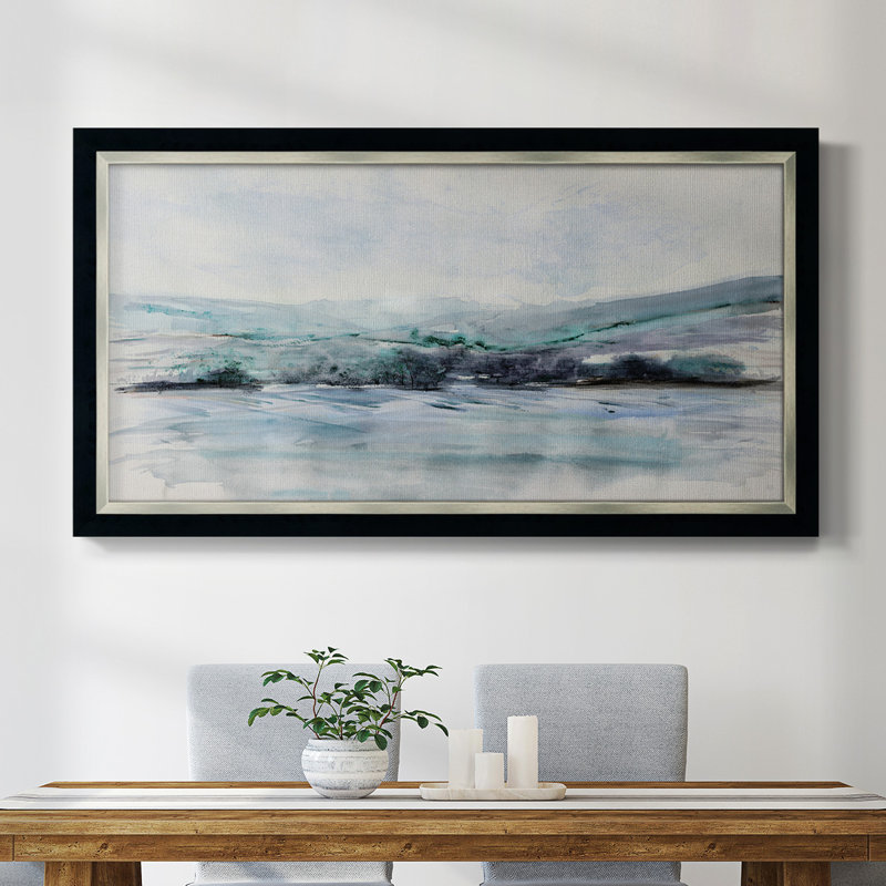 Beech Mountain - peinture sur toile à cadre unique, H 25 po x l 45 po x P 2,5 po