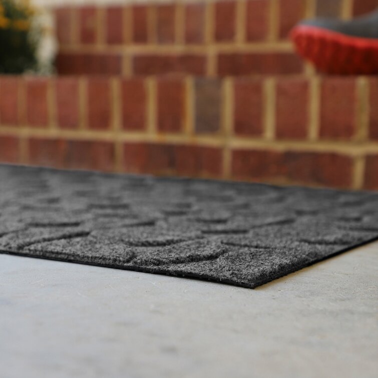 Waterhog Tristan Indoor Outdoor Doormat Matterly Mat Size: 0.37 H x 59 W x 35 D, Color: Bluestone